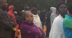 FIRST-LADY QUEUE -TO-VOTE