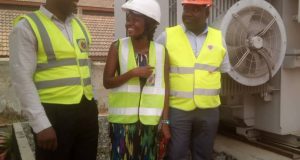 Lawrencia Azumah Abugre(M) advocating for safety at work places